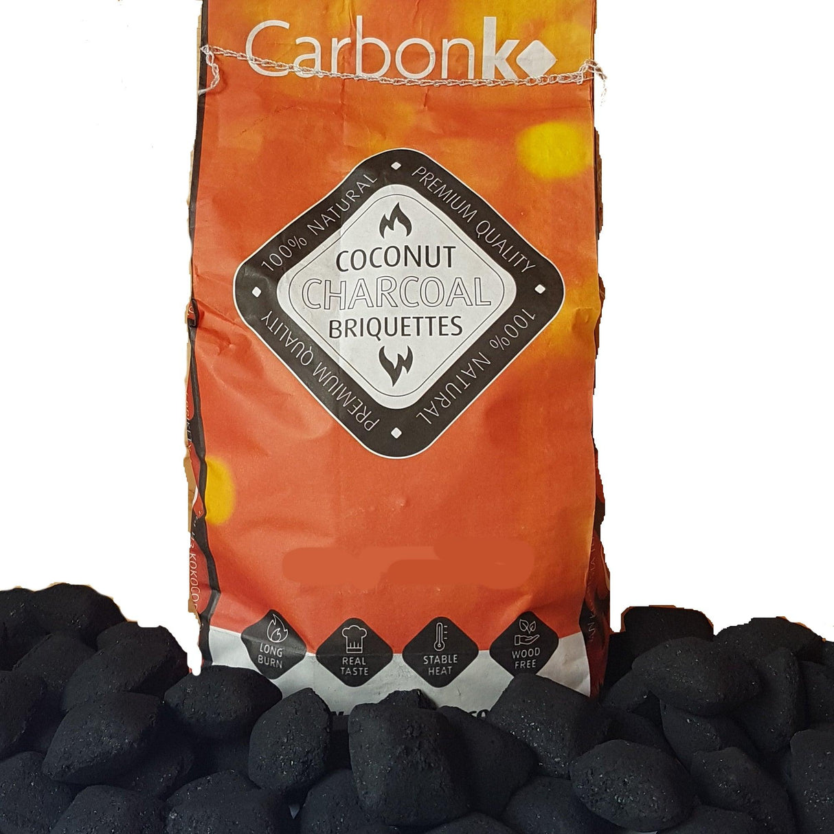 12kg Coconut Shell BBQ Charcoal Briquettes by Carbonko