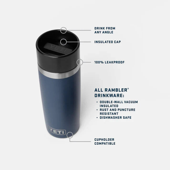 Navy 16oz Travel Bottle with Commuter Cap