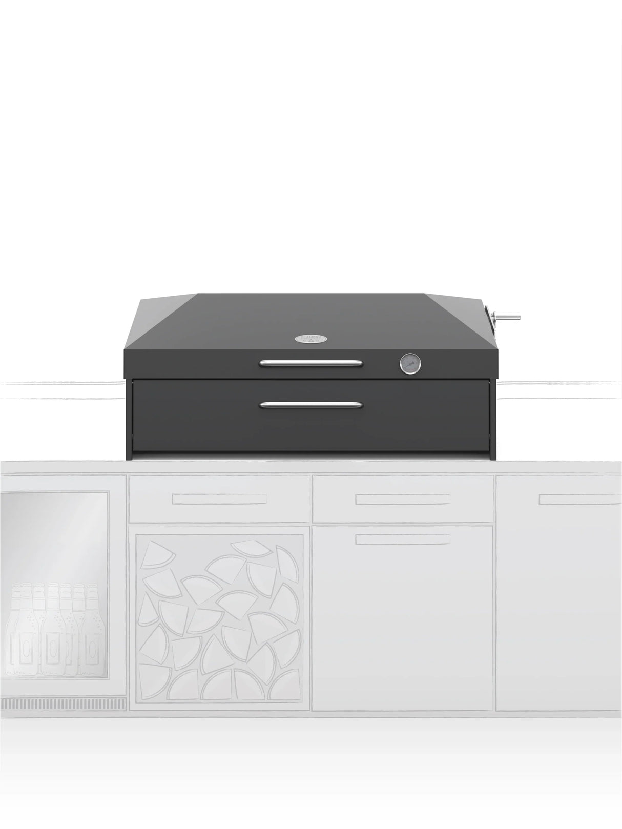 Flamery Large Asado Argentinian BBQ with Full Grill + Firebox