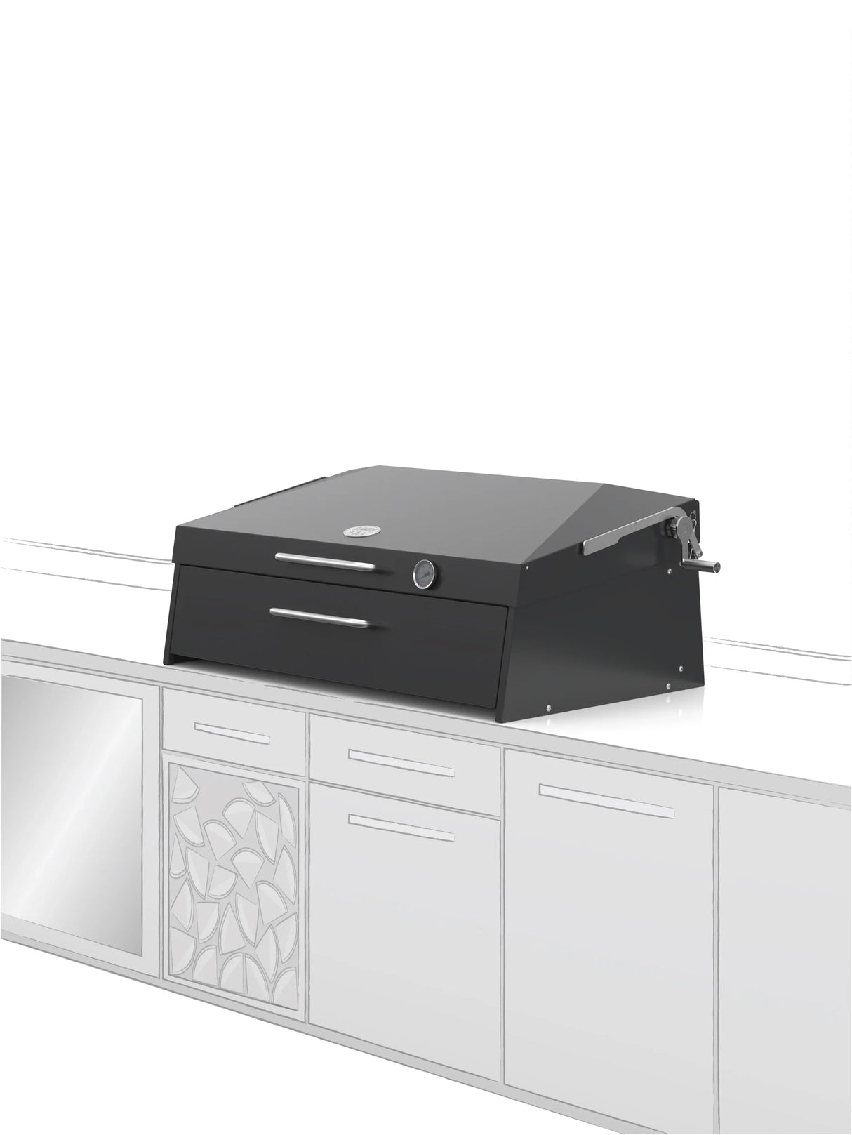 Flamery Large Asado BBQ with Split Grill and Firebox