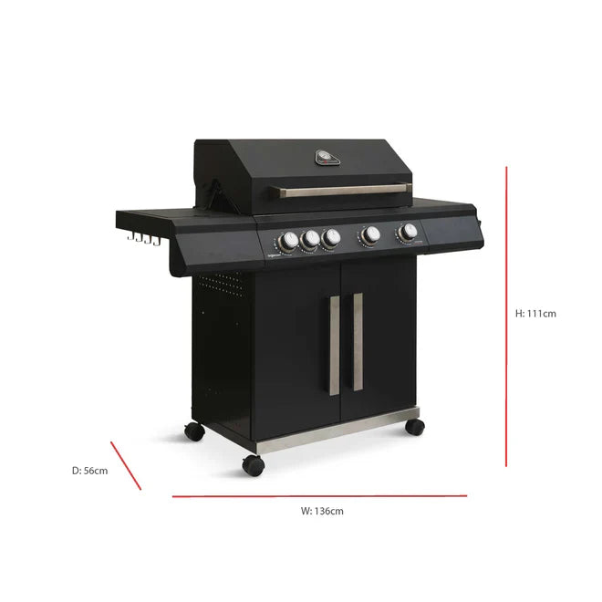 Grillstream Stealth 4 Burner Hybrid Gas Barbecue
