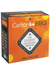 12kg Coconut Shell BBQ Charcoal Briquettes by Carbonko