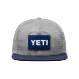 Yeti Velcro Badge Mesh Hat - Grey/Navy