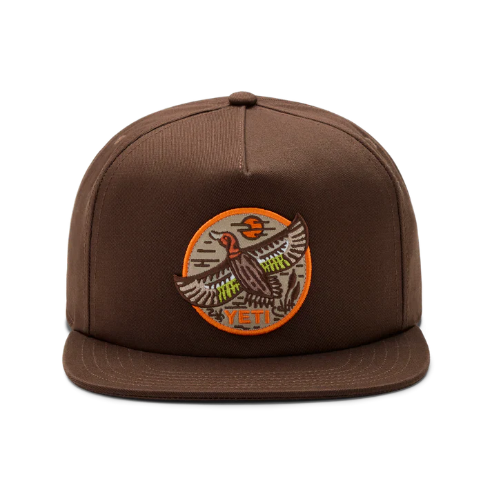 Built for the Wild Duck Flat Brim Hat - Dark Brown