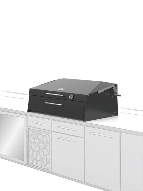 Flamery Large Asado Argentinian BBQ with Full Grill + Firebox