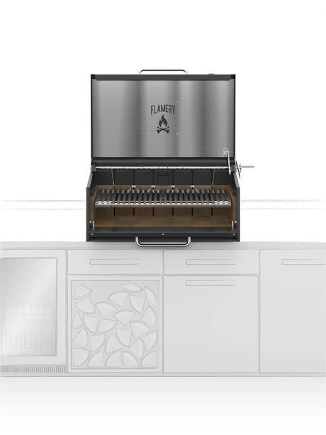 Flamery Small Asado Pro 3.1 Built-In with Full Grill
