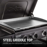 Char-Griller 3 Burner Flat Iron Gas Griddle Plancha BBQ