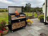 Flamery Large Asado BBQ with Split Grill and Firebox