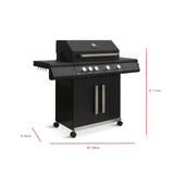Grillstream Stealth 4 Burner Hybrid Gas Barbecue