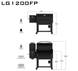 Louisiana Grills Founders Series Premier 1200 Pellet Grill (LG1200FP) PLUS COVER