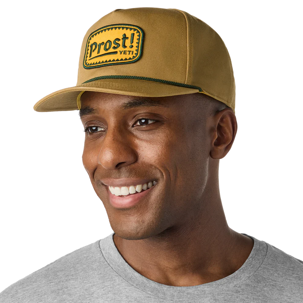 Yeti Prost Flat Brim Rope Hat Brown